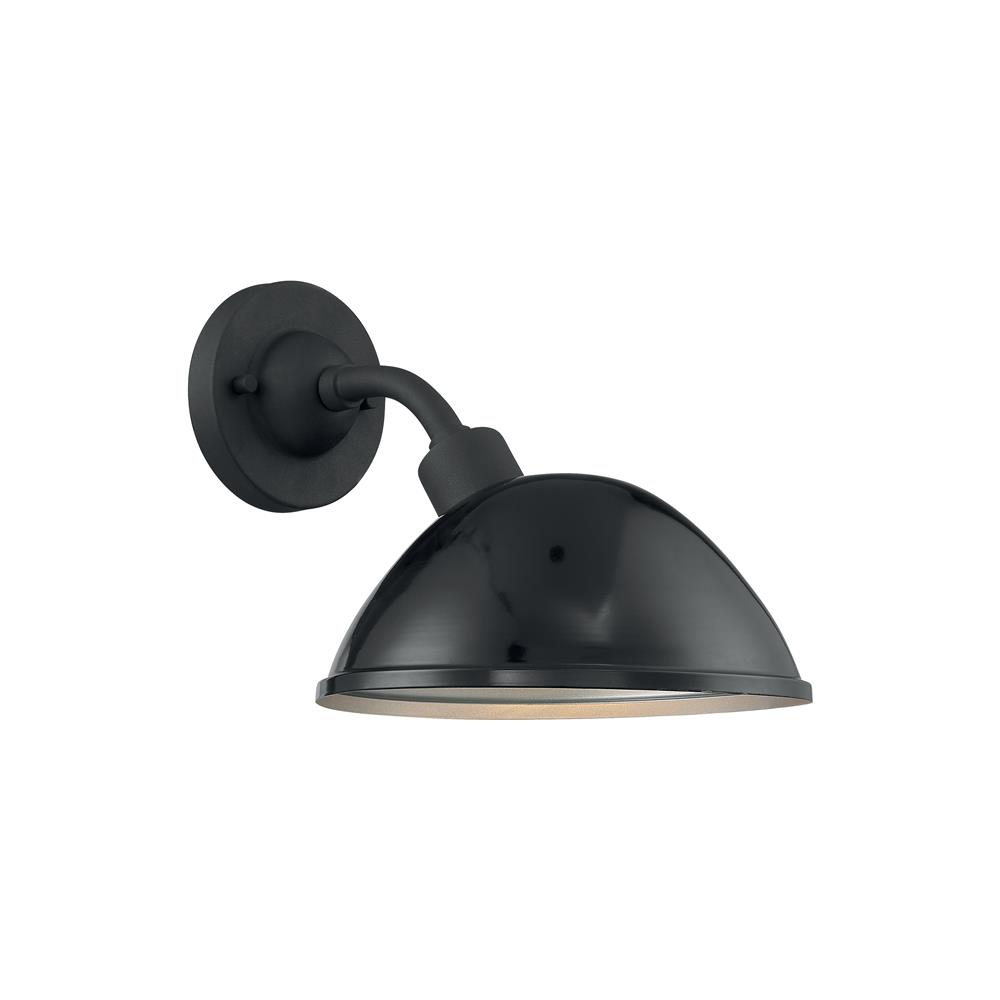 Nuvo Lighting 60-6901 South Street - 1 Light Sconce with- Black and Silver & Black Accents Finish