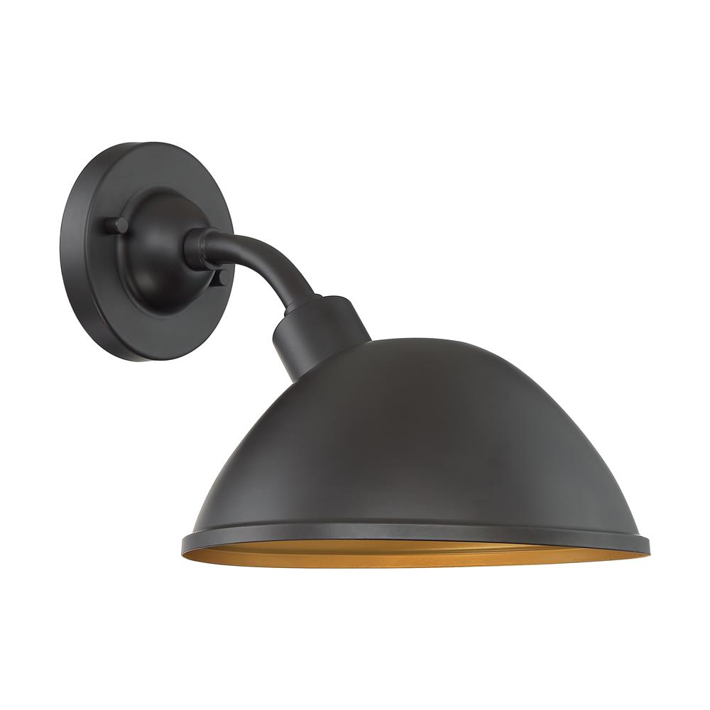 Nuvo Lighting 60-6902 South Street - 1 Light Sconce with- Dark Bronze and Gold Finish