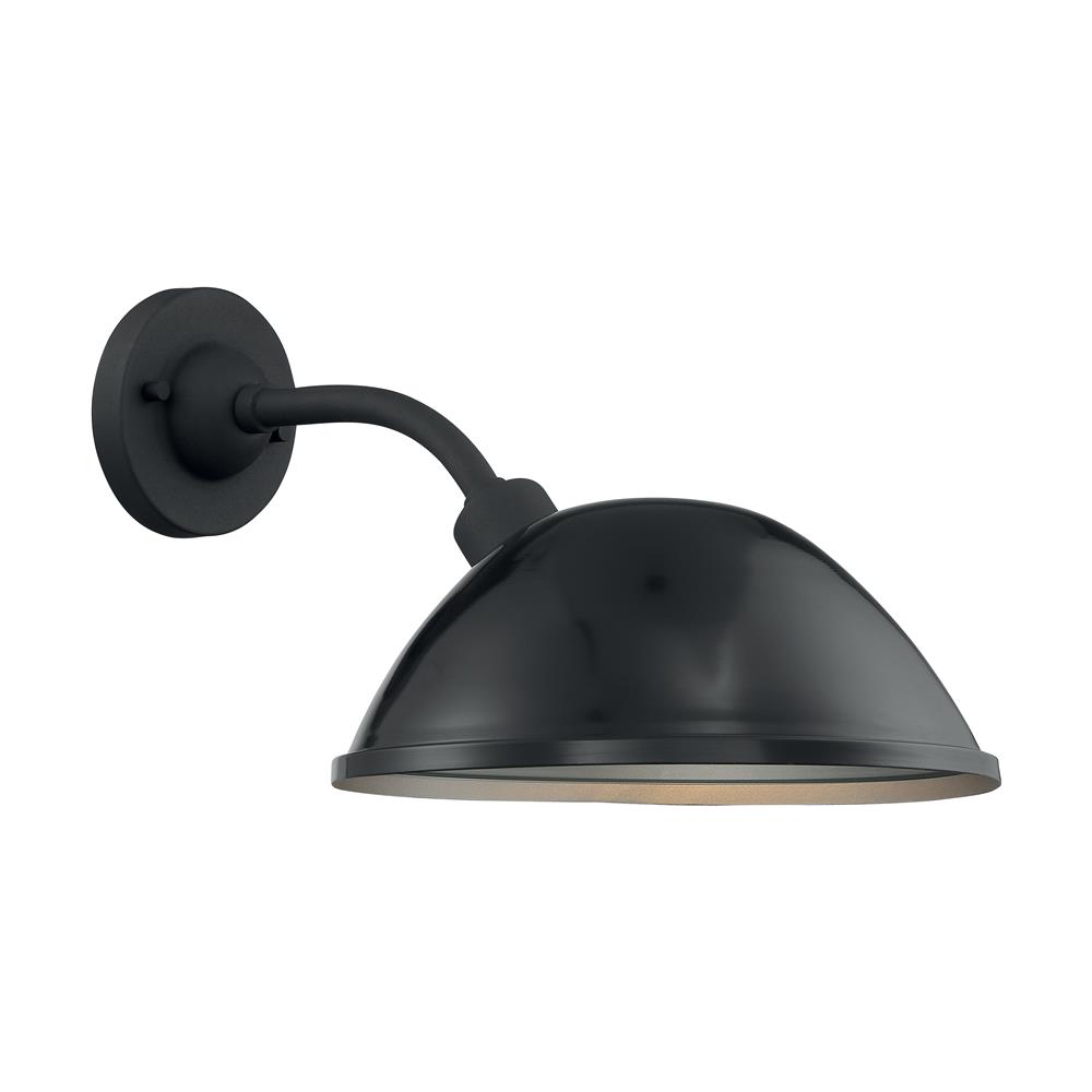 Nuvo Lighting 60-6904 South Street - 1 Light Sconce with- Black and Silver & Black Accents Finish