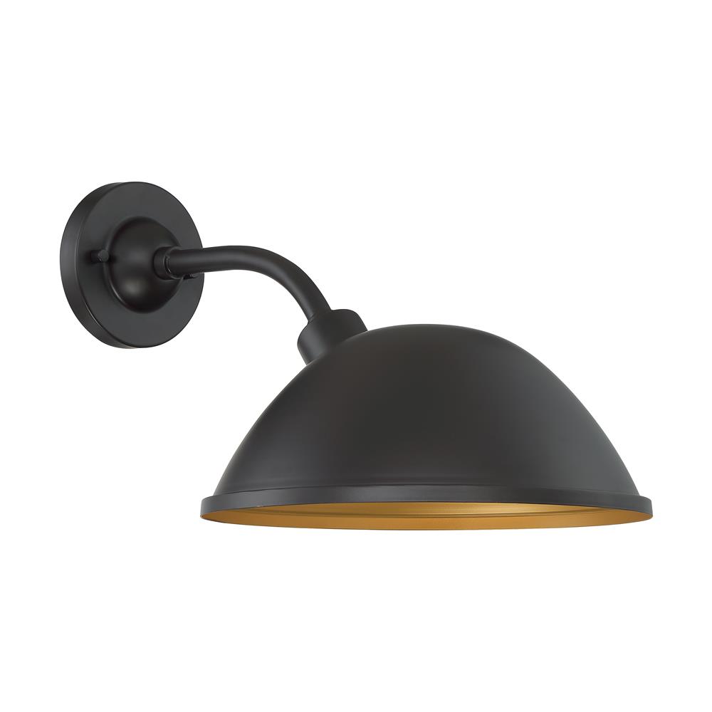 Nuvo Lighting 60-6905 South Street - 1 Light Sconce with- Dark Bronze and Gold Finish