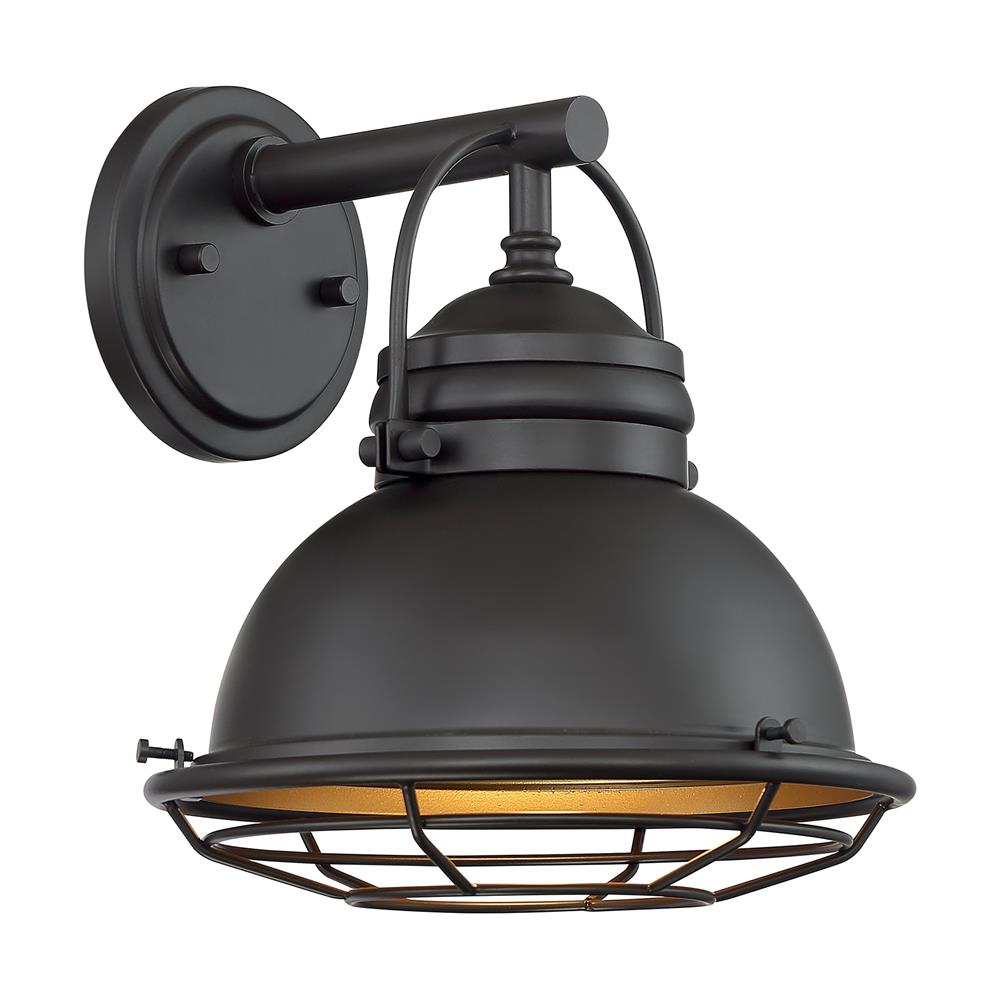 Nuvo Lighting 60-7071 Upton - 1 Light Sconce with- Dark Bronze and Gold Finish