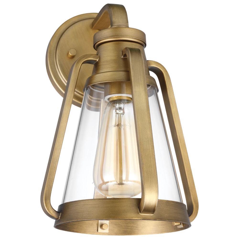 Nuvo Lighting 60/7565 Everett 1 Lt Small Wall Sconce In Natural Brass