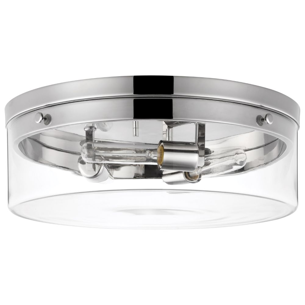 Nuvo Lighting 60/7638 Intersection Large Flush In Polished Nickel