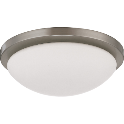 Nuvo Lighting 62/1042  Button LED 11" Flush Mount Fixture - Brushed Nickel Finish - Lamps Included in Brushed Nickel Finish