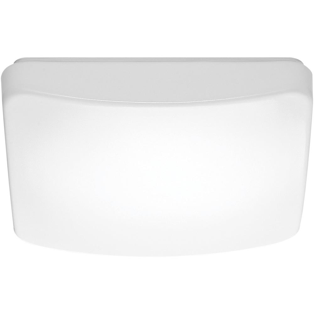 Nuvo Lighting 62/1097  11" Flush Mounted LED Light Fixture; Square shape; White Finish; With Occupancy Sensor; 120V in White Finish