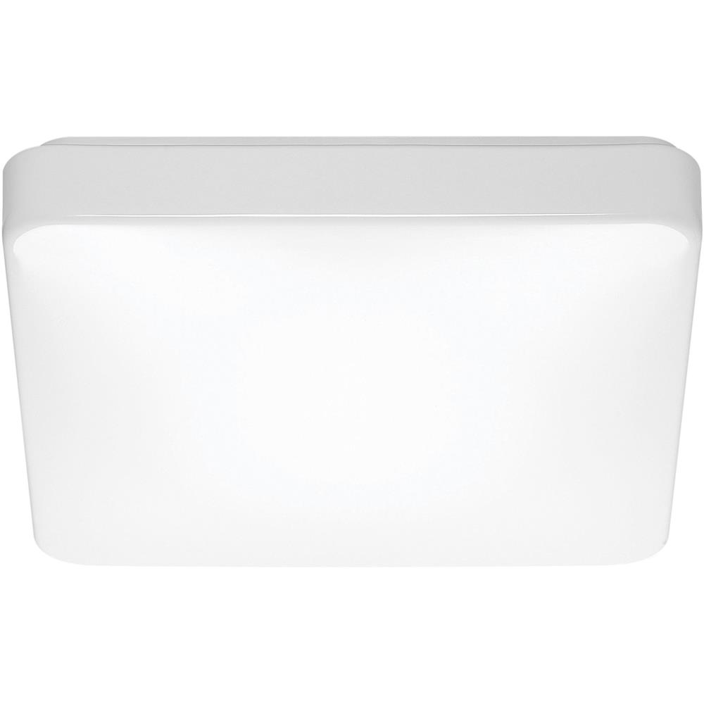 Nuvo Lighting 62/1098  14" Flush Mounted LED Light Fixture; Square shape; White Finish; With Occupancy Sensor;120V in White Finish