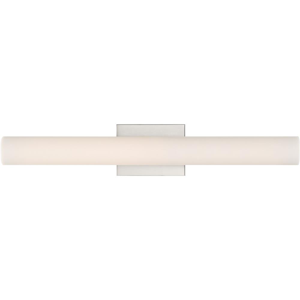 Nuvo Lighting 62/1322  Bend - LED Medium Vanity; Brushed Nickel Finish with White Acrylic in Brushed Nickel Finish