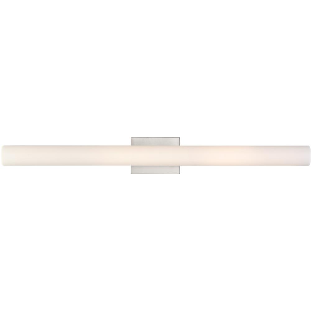 Nuvo Lighting 62/1323  Bend - LED Large Vanity; Brushed Nickel Finish with White Acrylic in Brushed Nickel Finish