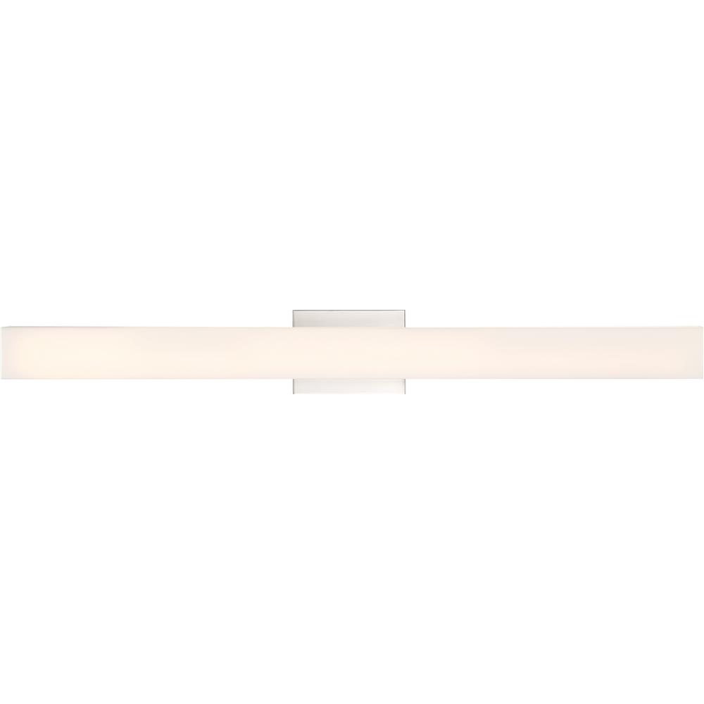 Nuvo Lighting 62/1332  Jess - LED Large Vanity; Brushed Nickel Finish with White Acrylic in Brushed Nickel Finish