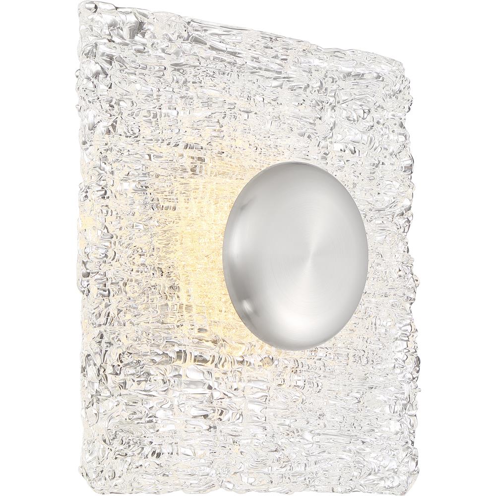 Nuvo Lighting 62/1491 Riverbed Led Square Flush in Polished Nickel