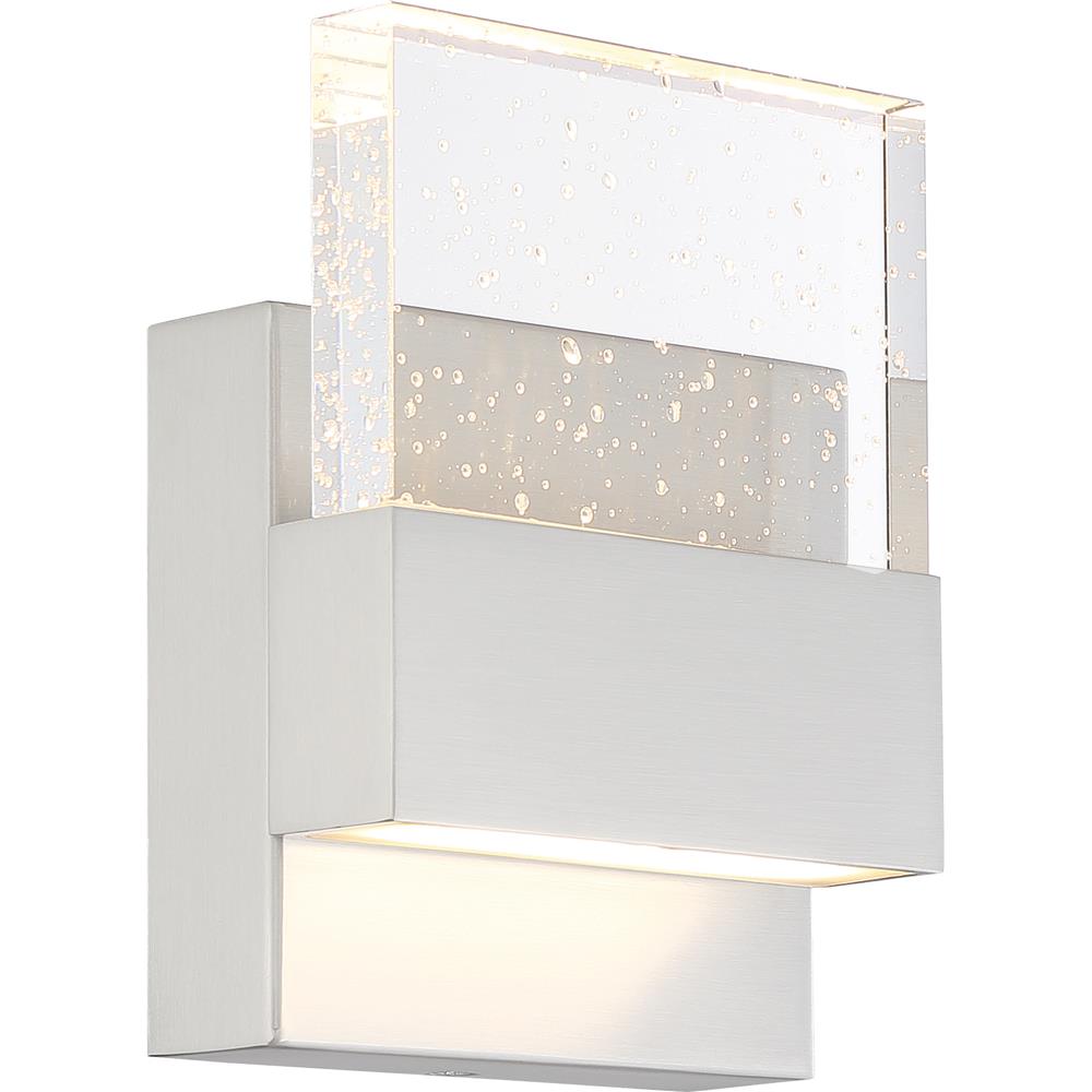 Nuvo Lighting 62/1501 Ellusion Led Small Wall Sconce in Polished Nickel