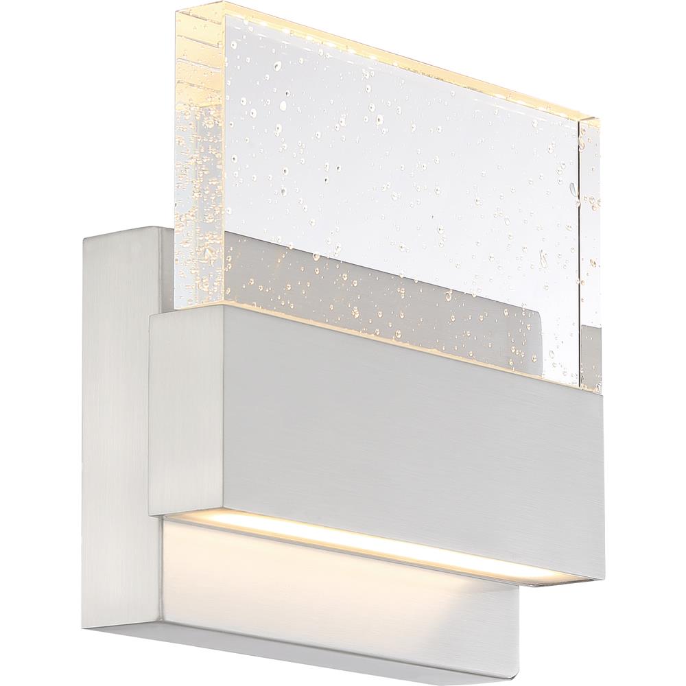 Nuvo Lighting 62/1502 Ellusion Led Med Wall Sconce in Polished Nickel