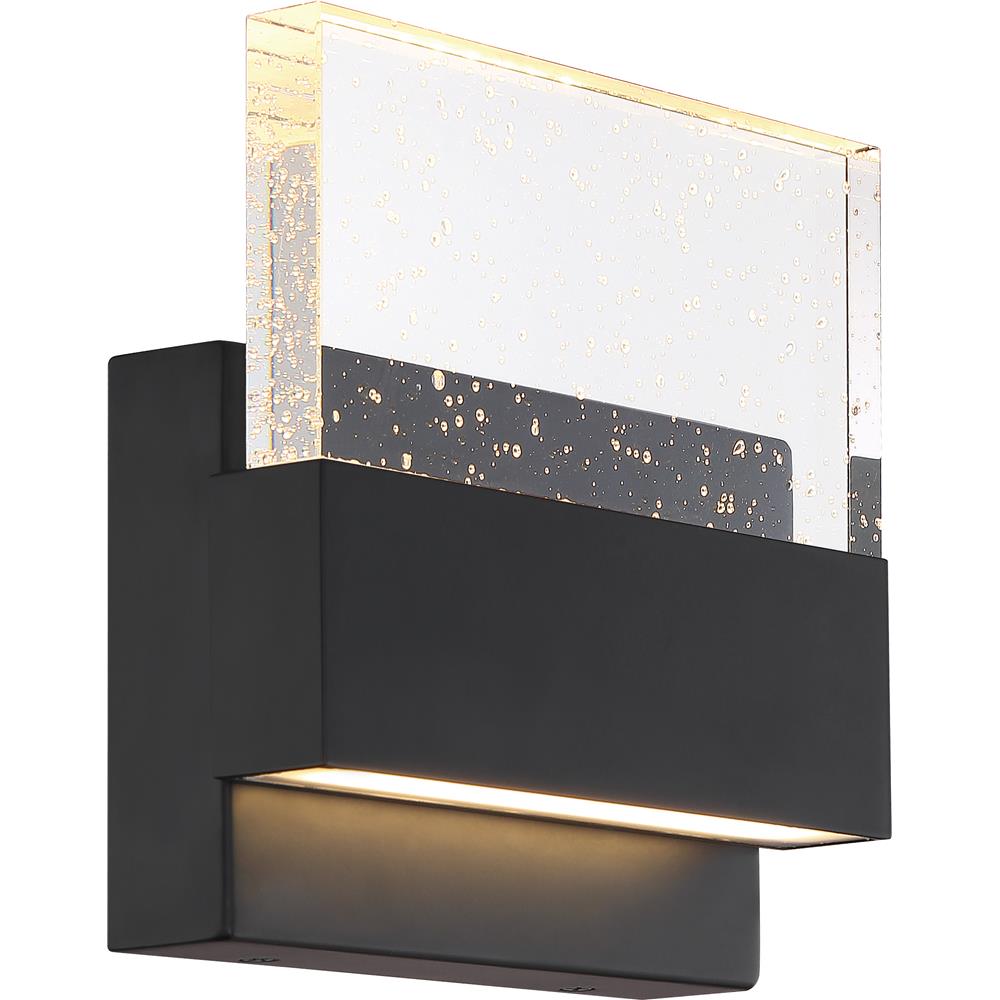 Nuvo Lighting 62/1512 Ellusion Led Med Wall Sconce in Matte Black