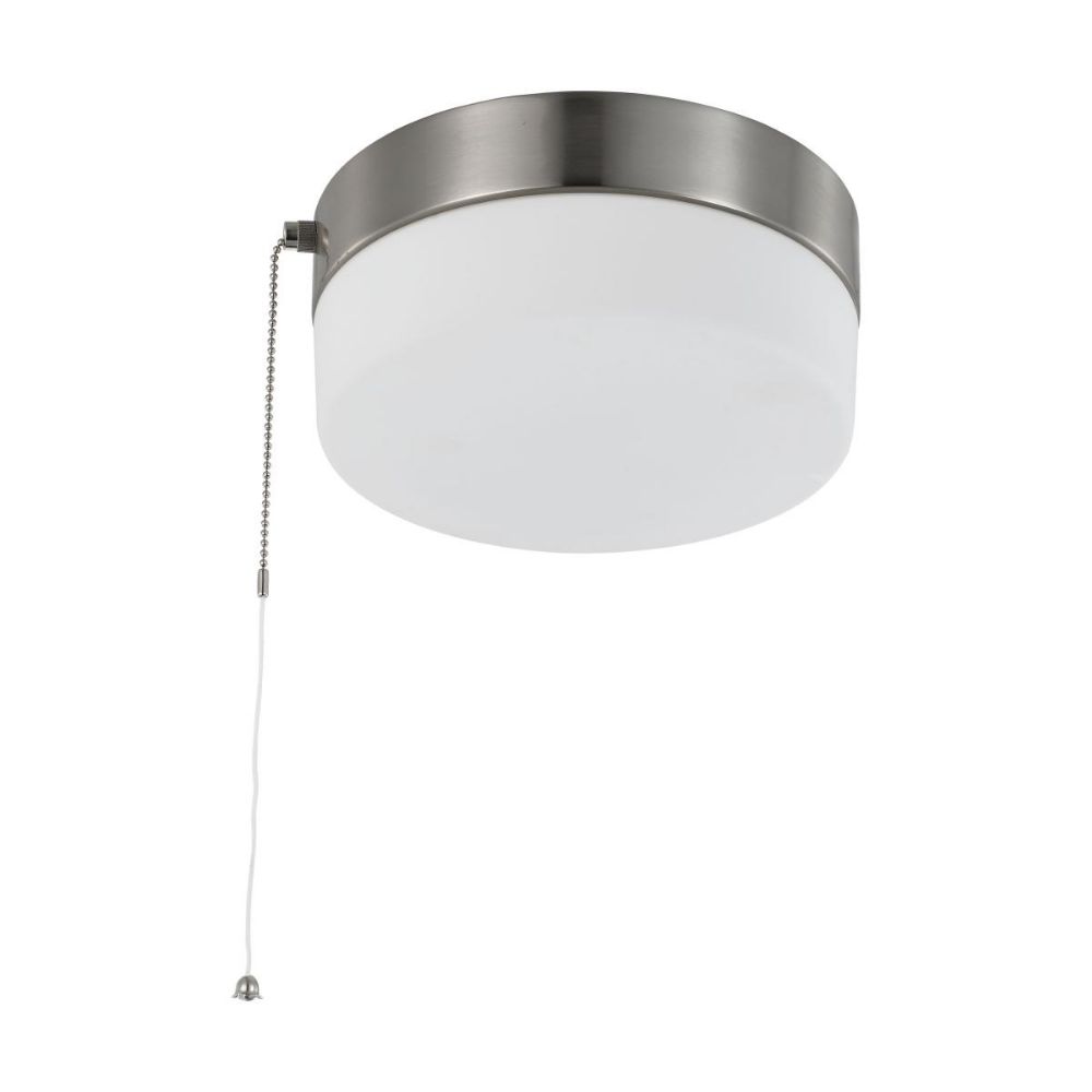 Nuvo Lighting 62-1566 8" Flush Mount with Pull Chain in Brushed Nickel