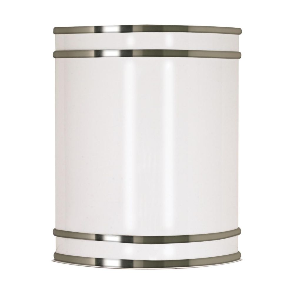 Nuvo Lighting 62-1645 Glamour LED 9 Inch Wall Sconce in Brushed Nickel