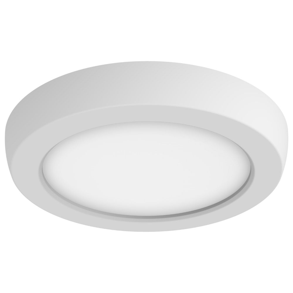 Nuvo 62-1700 Blink - 9W; 5in; LED Fixture; CCT Selectable; Round Shape; White Finish; 120V