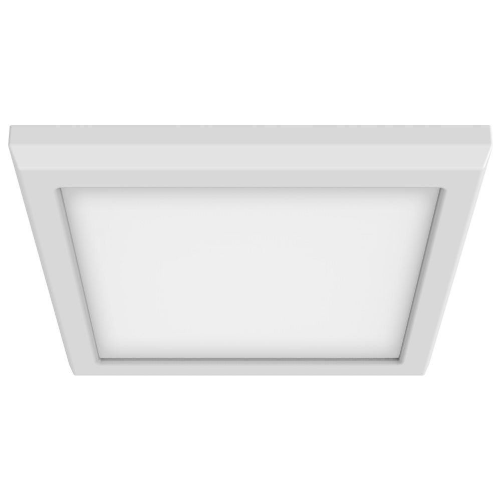 Nuvo 62-1714 Blink - 11W; 7in; LED Fixture; CCT Selectable; Square Shape; White Finish; 120V