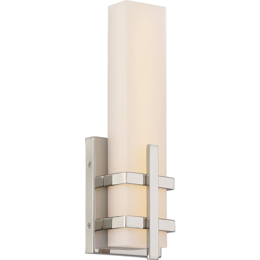 Nuvo Lighting 62/871  Grill - Single LED Wall Sconce; Polished Nickel Finish in Polished Nickel Finish