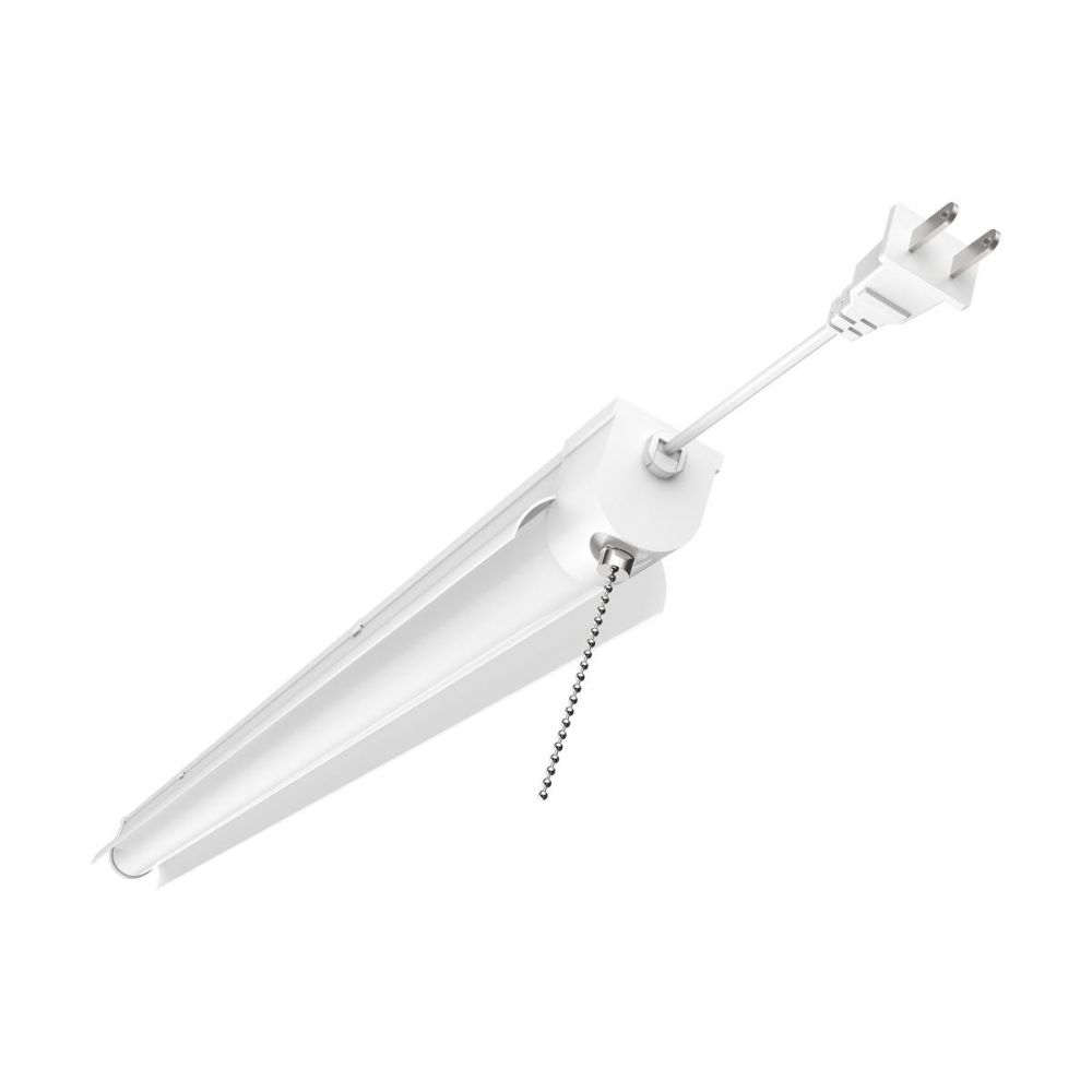 Nuvo Lighting 62-927 3 Foot LED Linear Shop Light with Pull Chain in White