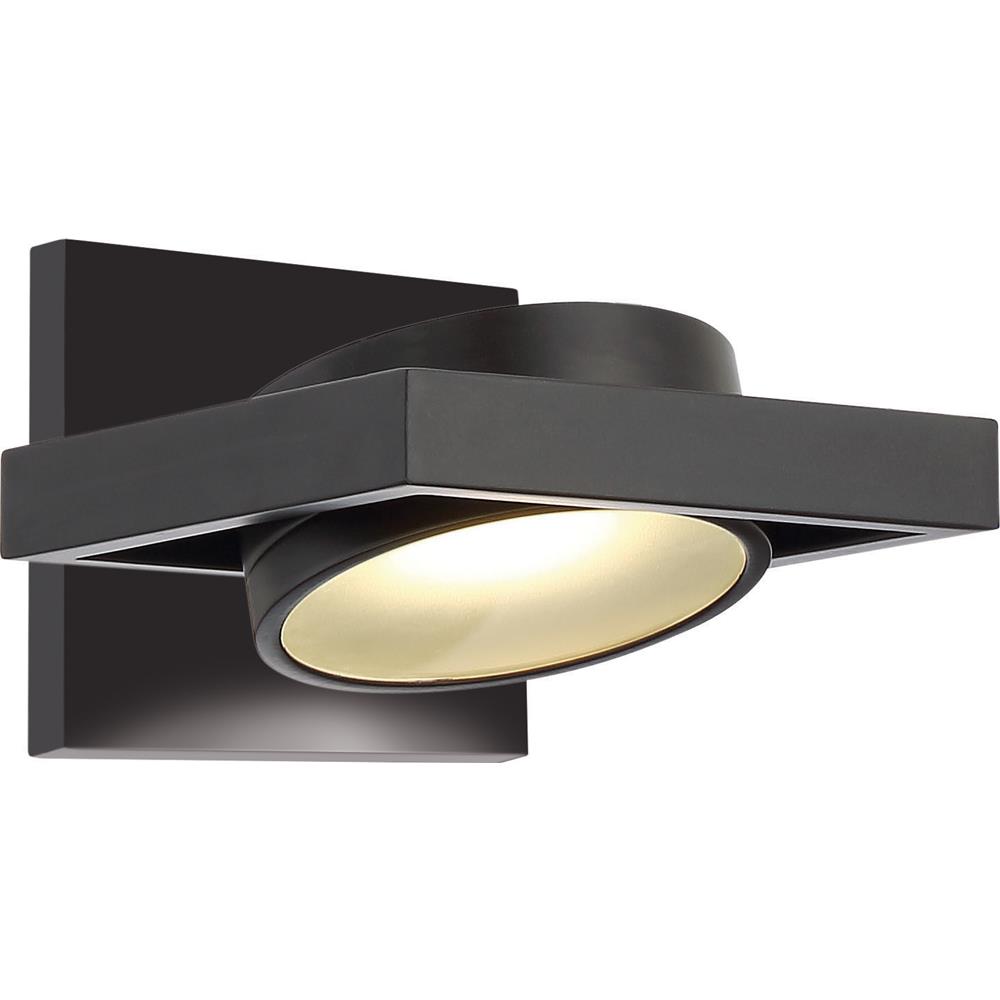 Nuvo Lighting 62/993  Hawk LED Pivoting Head Wall Sconce - Black Finish - Lamp Included in Black Finish