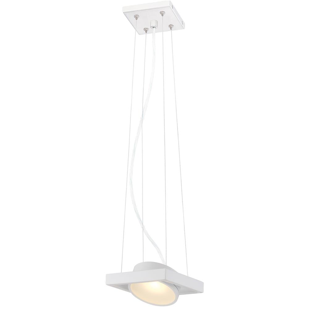 Nuvo Lighting 62/995  Hawk LED Pivoting Head Pendant - White Finish - Lamp Included in White Finish