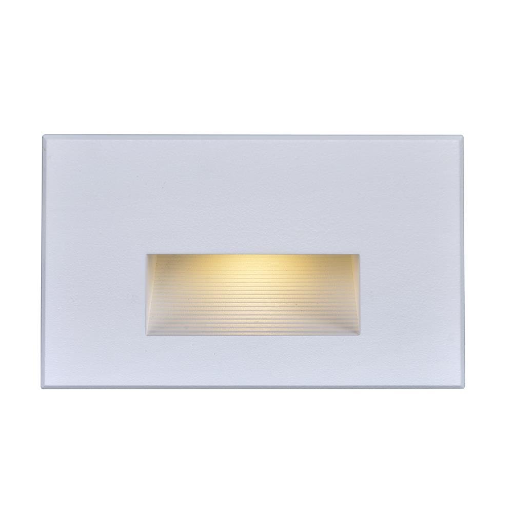 Nuvo Lighting 65/407  LED Horizontal Step Light; 5 Watt; White Finish; 120 Volts in White Finish