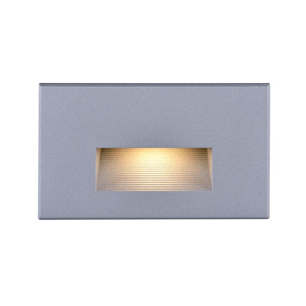 Nuvo Lighting 65/411  LED Horizontal Step Light; 5 Watt; Gray Finish; 120 Volts in Gray Finish