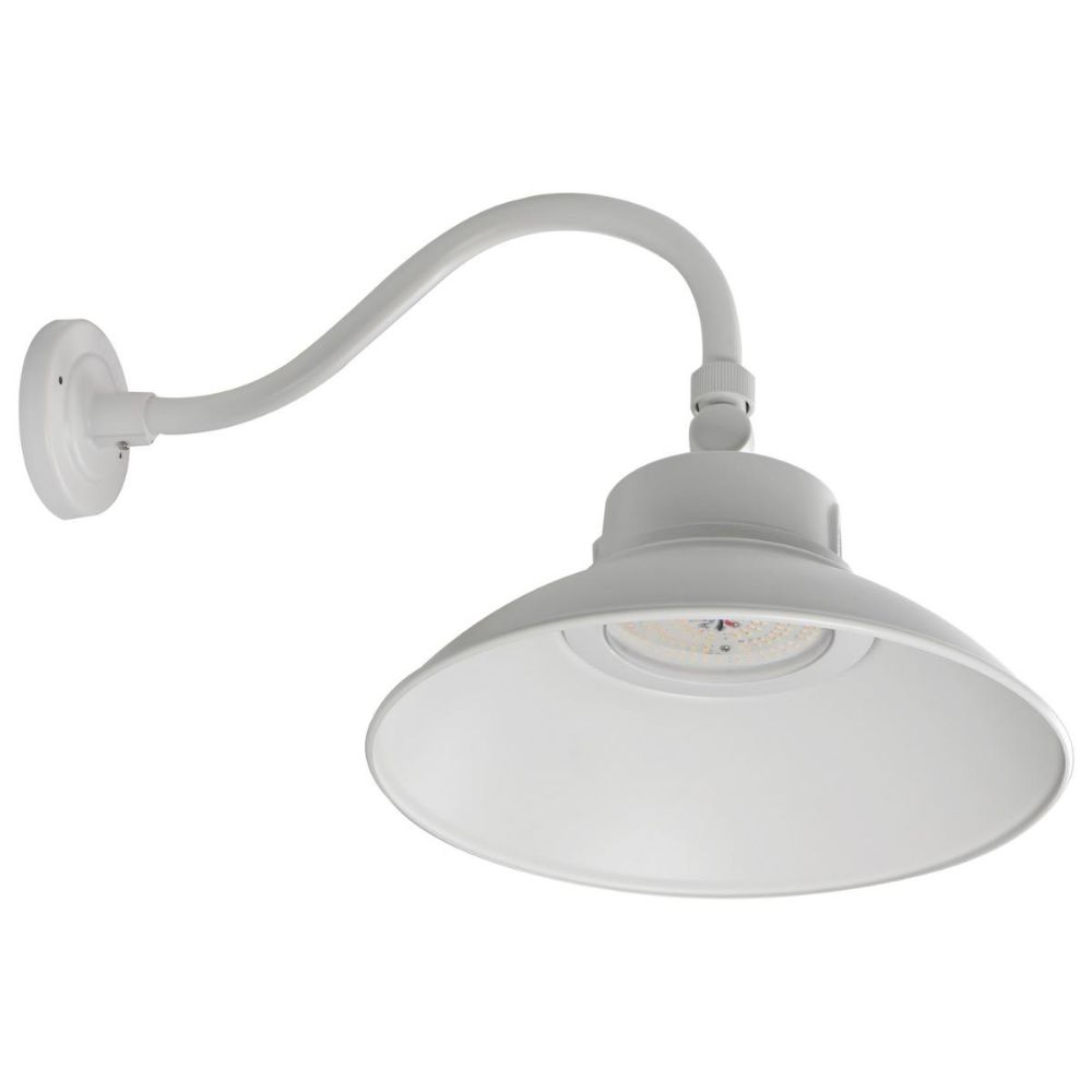Nuvo Lighting 65-660 LED Gooseneck Fixture with Photocell in White