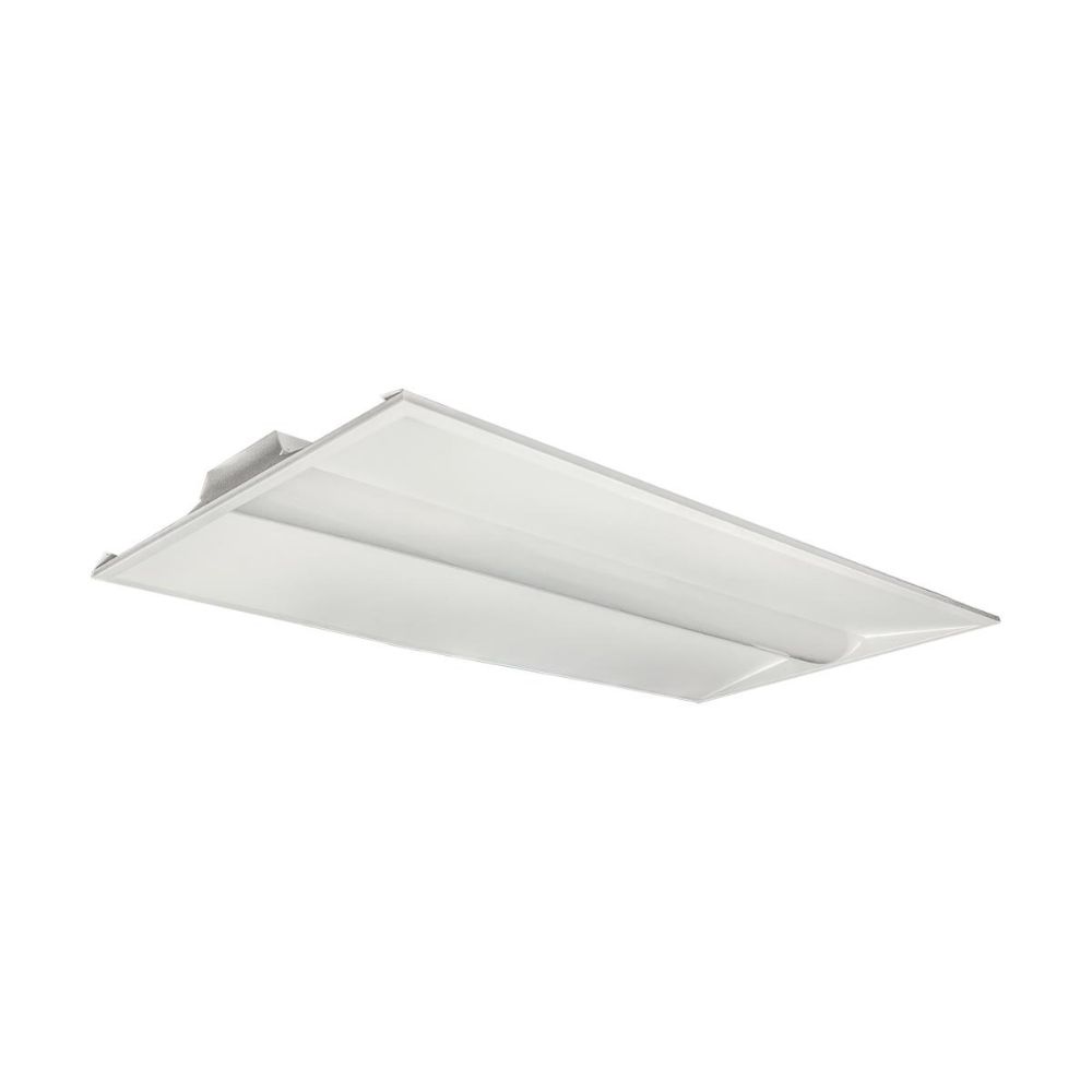 Nuvo Lighting 65-691 2 x 4 Single Basket LED Troffer Fixture in White