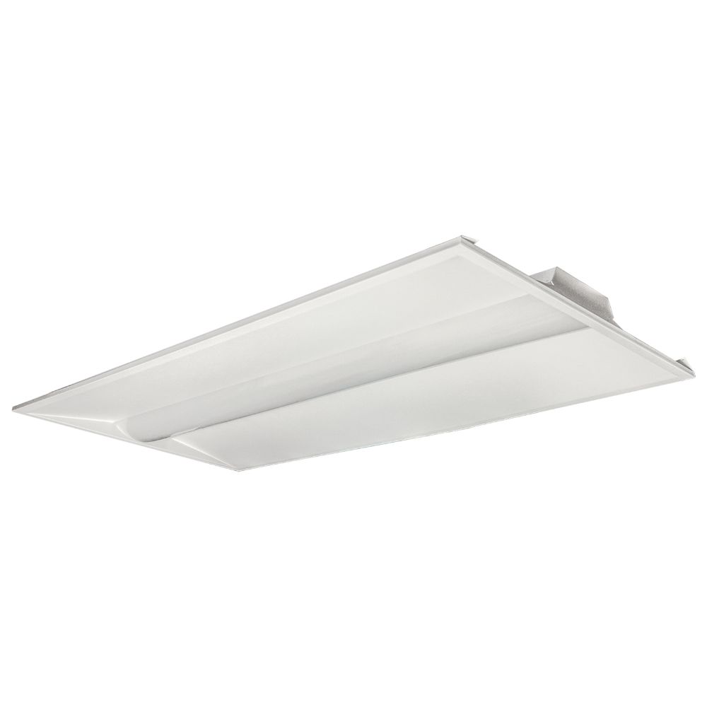 Nuvo 65-693 2X4 Emergency Backup; Single Basket LED Troffer Fixture; Wattage Selectable; CCT Selectable; Lumens Selectable
