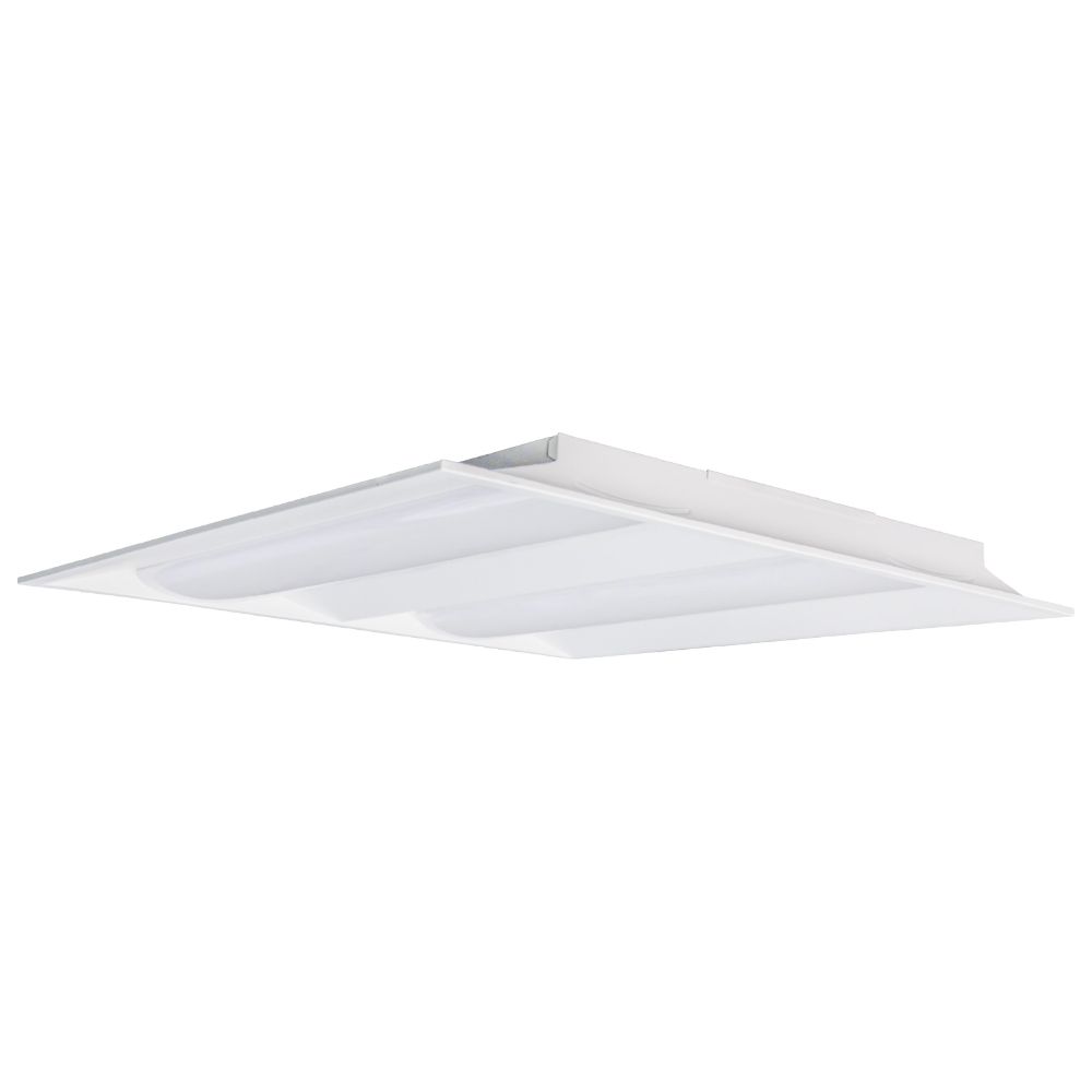 Nuvo 65-696 2X2 Emergency Backup; Double Basket LED Troffer Fixture; Wattage Selectable; CCT Selectable; Lumens Selectable