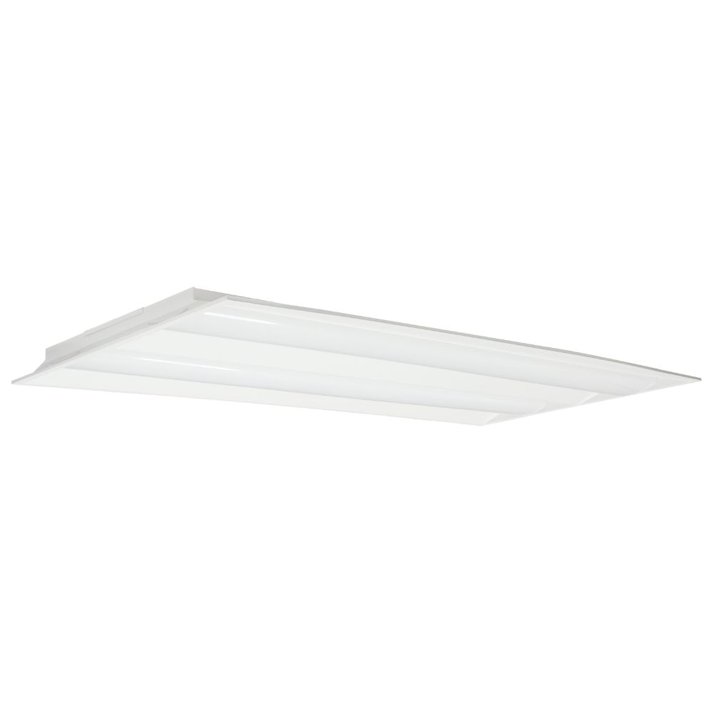 Nuvo 65-697 2X4 Emergency Backup; Double Basket LED Troffer Fixture; Wattage Selectable; CCT Selectable; Lumens Selectable