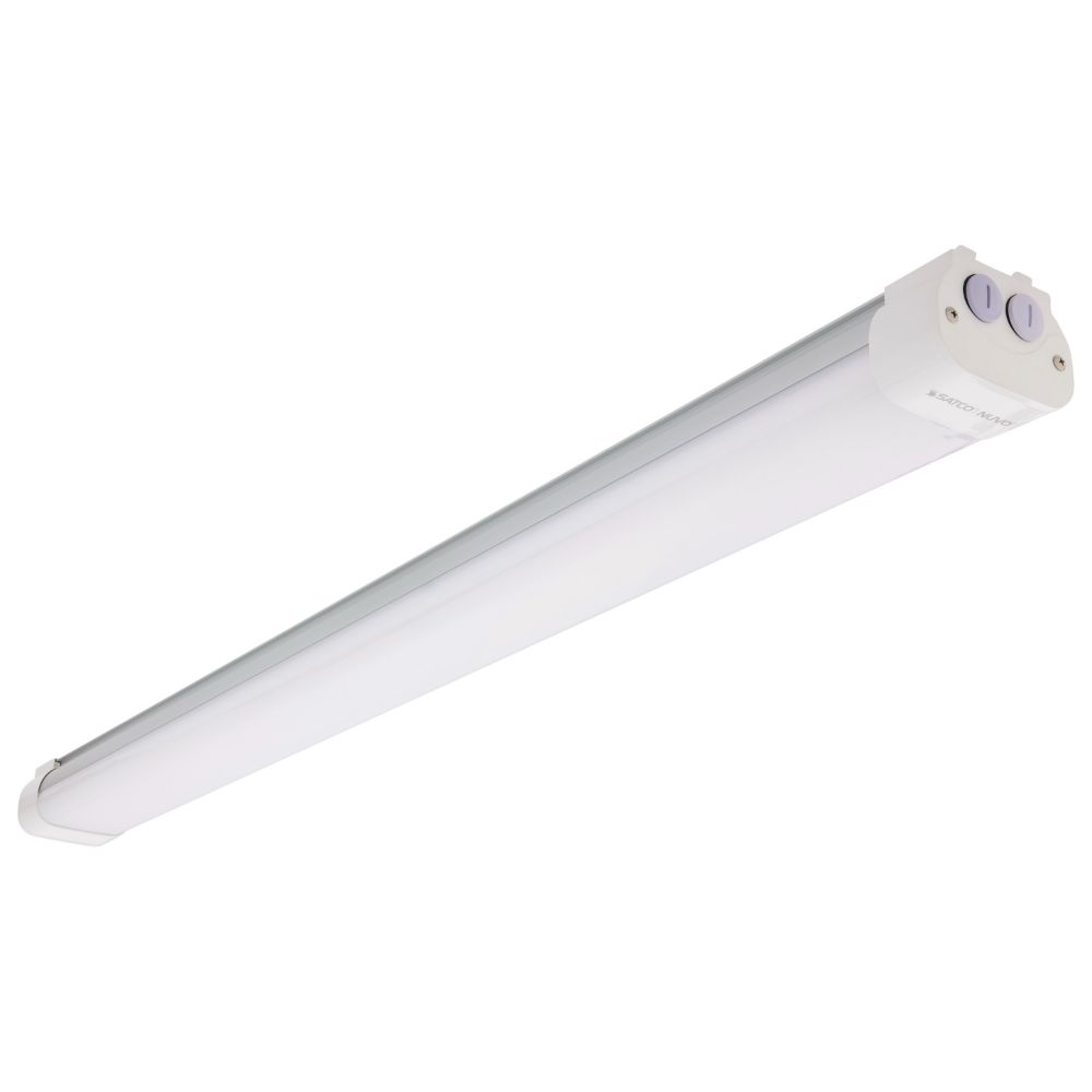 Nuvo 65-831R1 4 Foot; LED Tri-Proof Linear Fixture; CCT & Wattage Selectable; IP65 and IK08 Rated; 0-10V Dimming