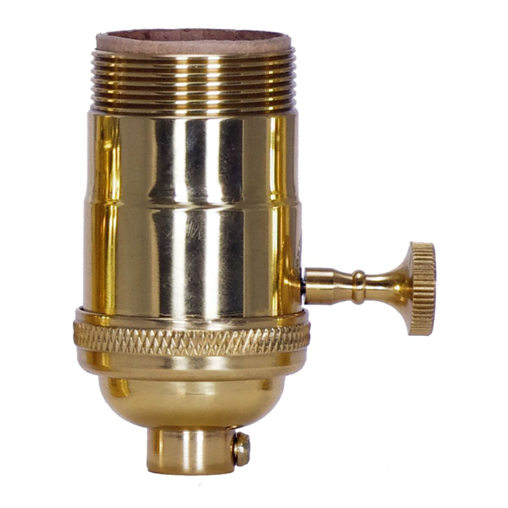 Satco 80-1048 Pl Cast Brass 3way Skt 1/8 Cap