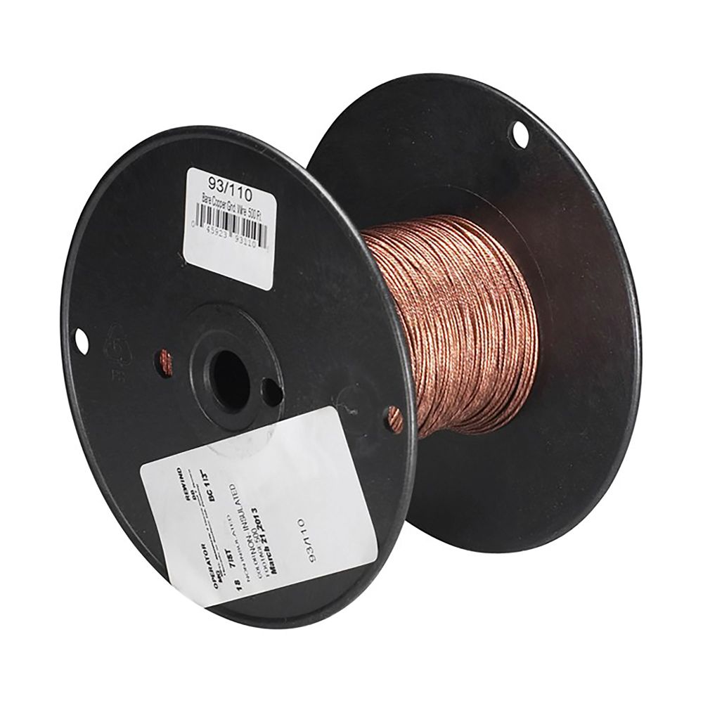Satco 93-110 Bare Copper Grnding Wire 500
