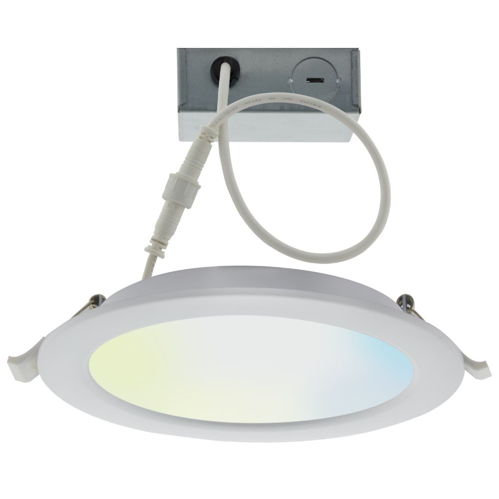 Satco S11261 10 Watt; LED Direct Wire Downlight; 4 Inch; Tunable White; Round; Starfish IOT; 120 Volt; 650 Lumens White