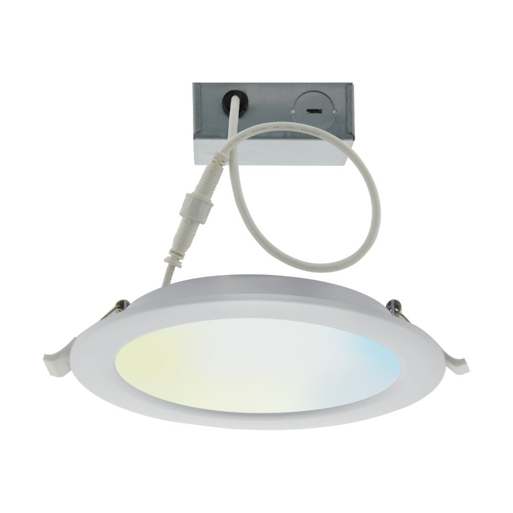 Satco S11262 12 Watt; LED Direct Wire Downlight; 6 Inch; Tunable White; Round; Starfish IOT; 120 Volt; 850 Lumens White