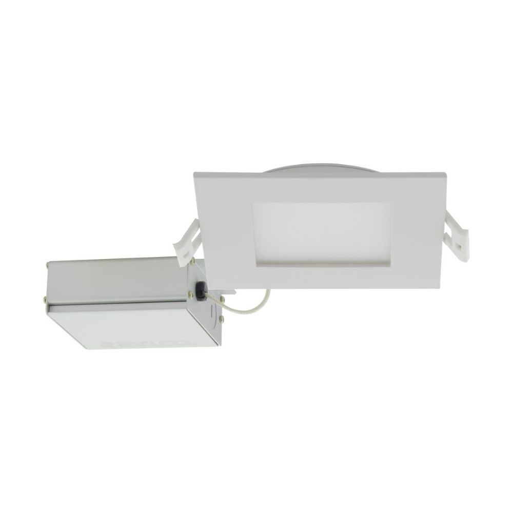 Satco by Nuvo Lighting S11829 LED Square Edge-Lit Remote Driver Direct Wire Downlight in White