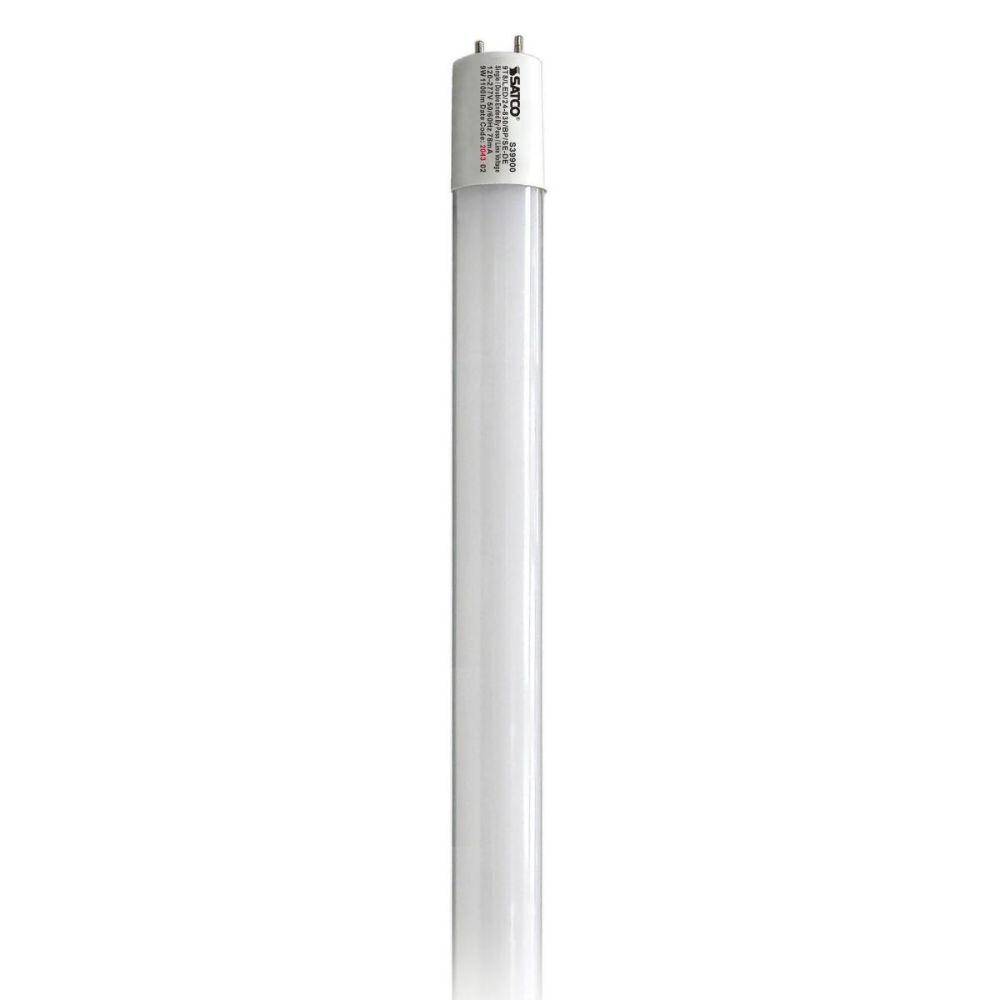Satco by Nuvo Lighting S39900 Single or Double Ended Wiring Ballast Bypass LED in Gloss White