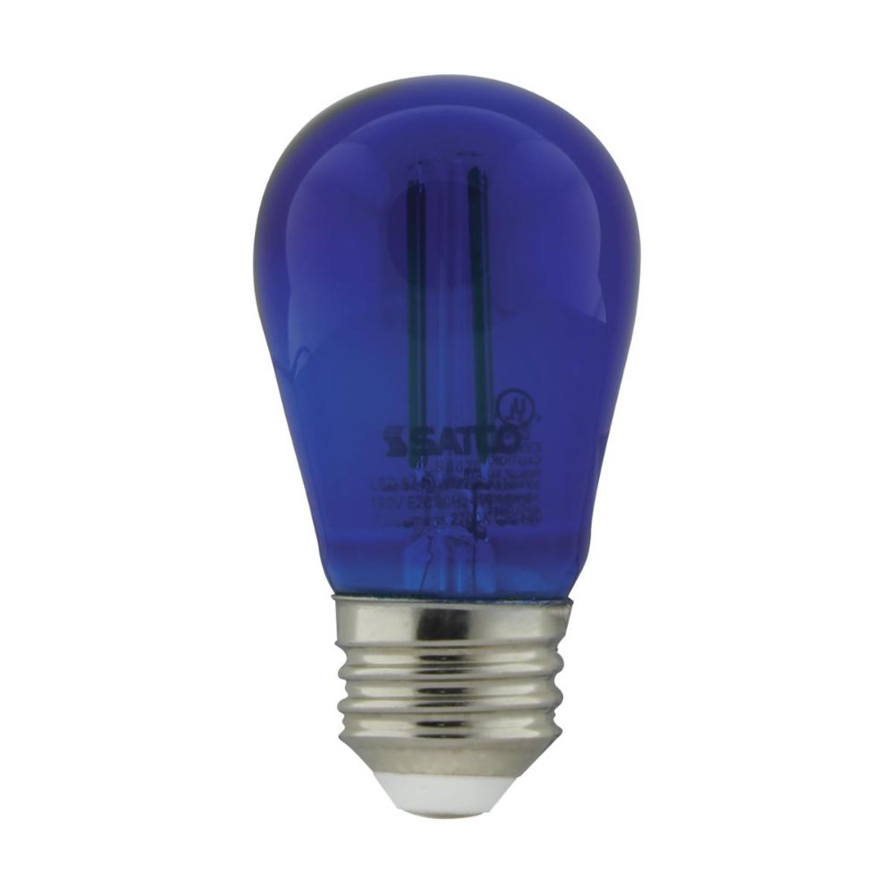 Satco by Nuvo Lighting S8023 4 Pack Filament LED in Transparent Blue
