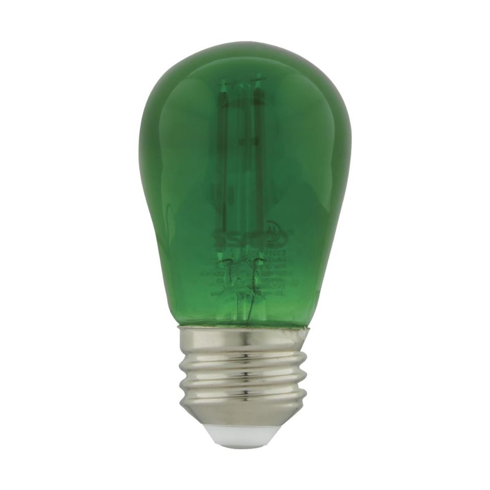 Satco by Nuvo Lighting S8024 4 Pack Filament LED in Transparent Green