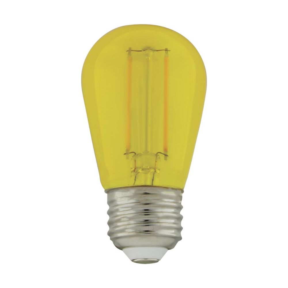 Satco by Nuvo Lighting S8025 4 Pack Filament LED in Transparent Yellow