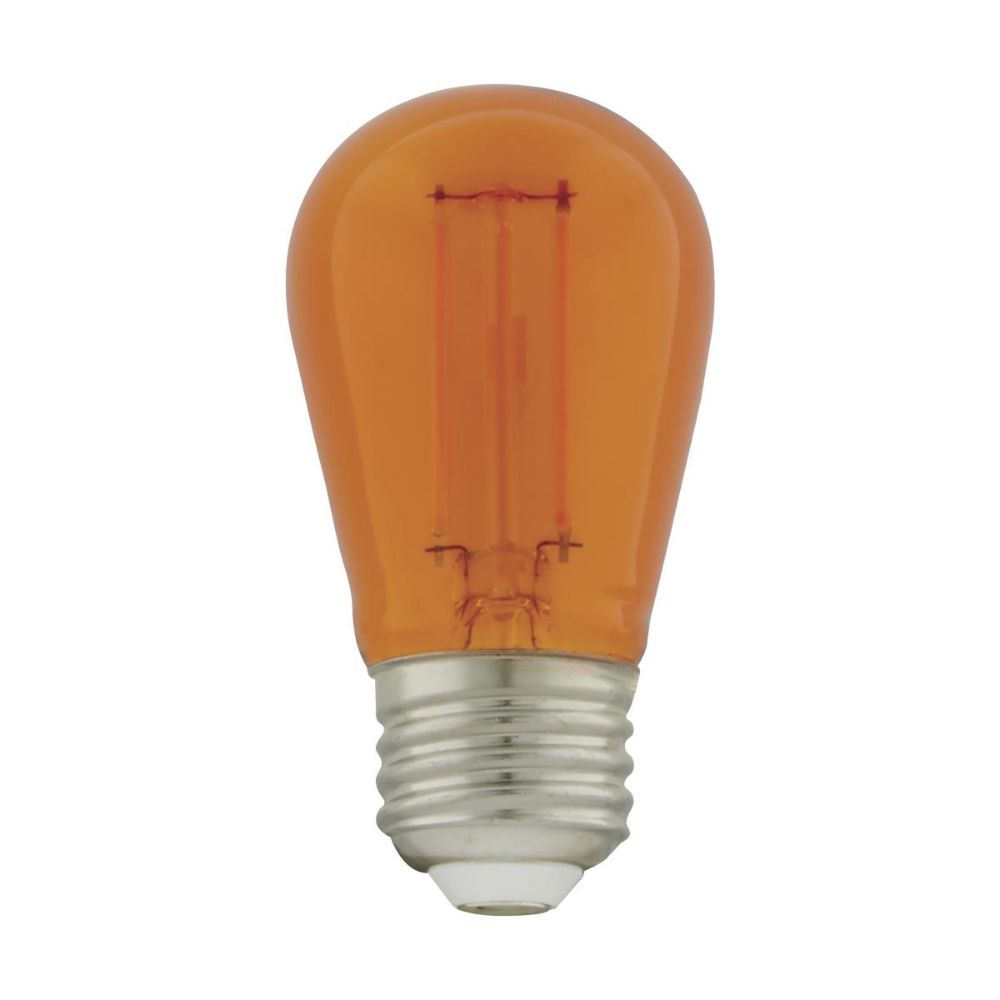 Satco by Nuvo Lighting S8026 4 Pack Filament LED in Transparent Orange