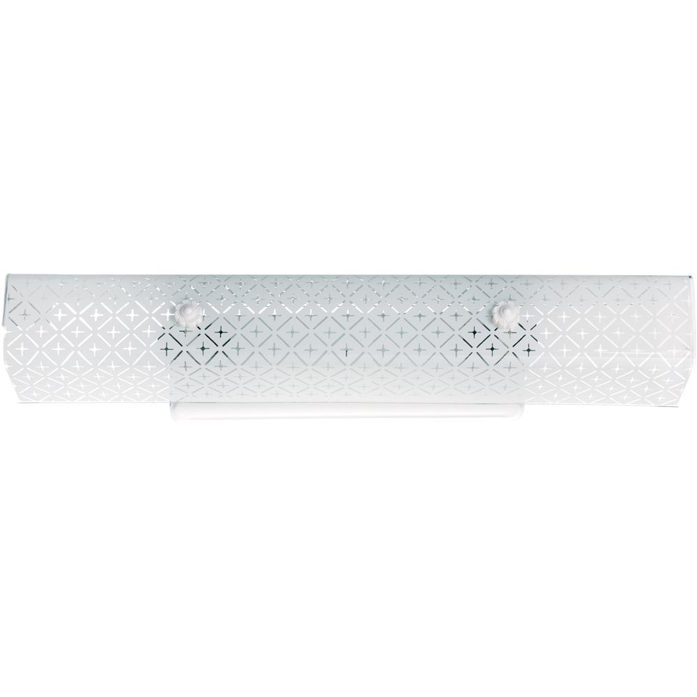 Nuvo Lighting SF76/277  4 Light - 24" - Vanity with Diamond "U" Channel Glass in White Finish