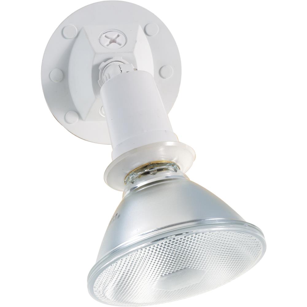 Nuvo Lighting SF76/520  1 Light - 5" - Flood Light; Exterior - PAR38 with Adjustable Swivel in White Finish
