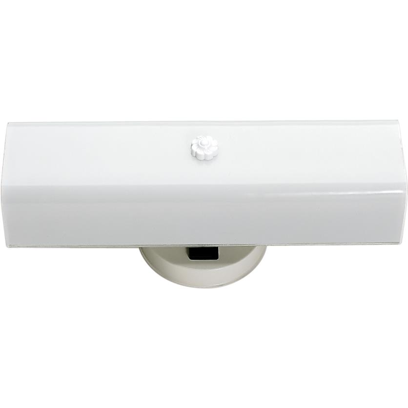 Nuvo Lighting SF77/087  2 Light - 14" - Vanity with White "U" Channel Glass in White Finish