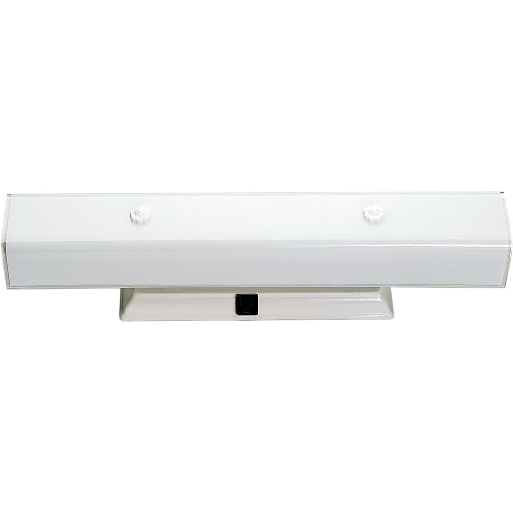 Nuvo Lighting SF77/088  4 Light - 24" - Vanity with White "U" Channel Glass in White Finish