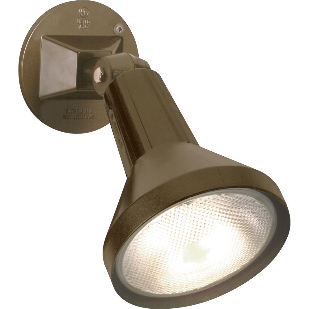 Nuvo Lighting SF77/494  1 Light - 8" - Flood Light; Exterior - PAR38 with Adjustable Swivel in Bronze Finish