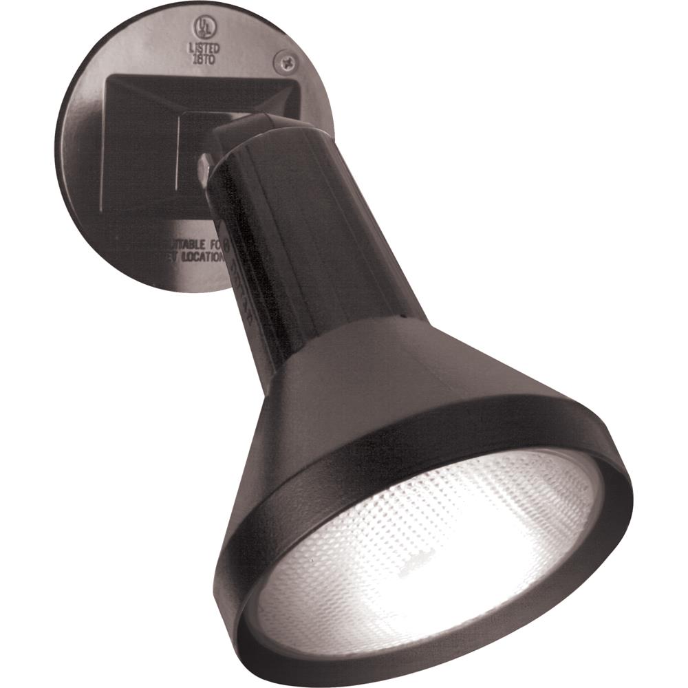 Nuvo Lighting SF77/700  1 Light - 8" - Flood Light; Exterior - PAR38 with Adjustable Swivel in Black Finish