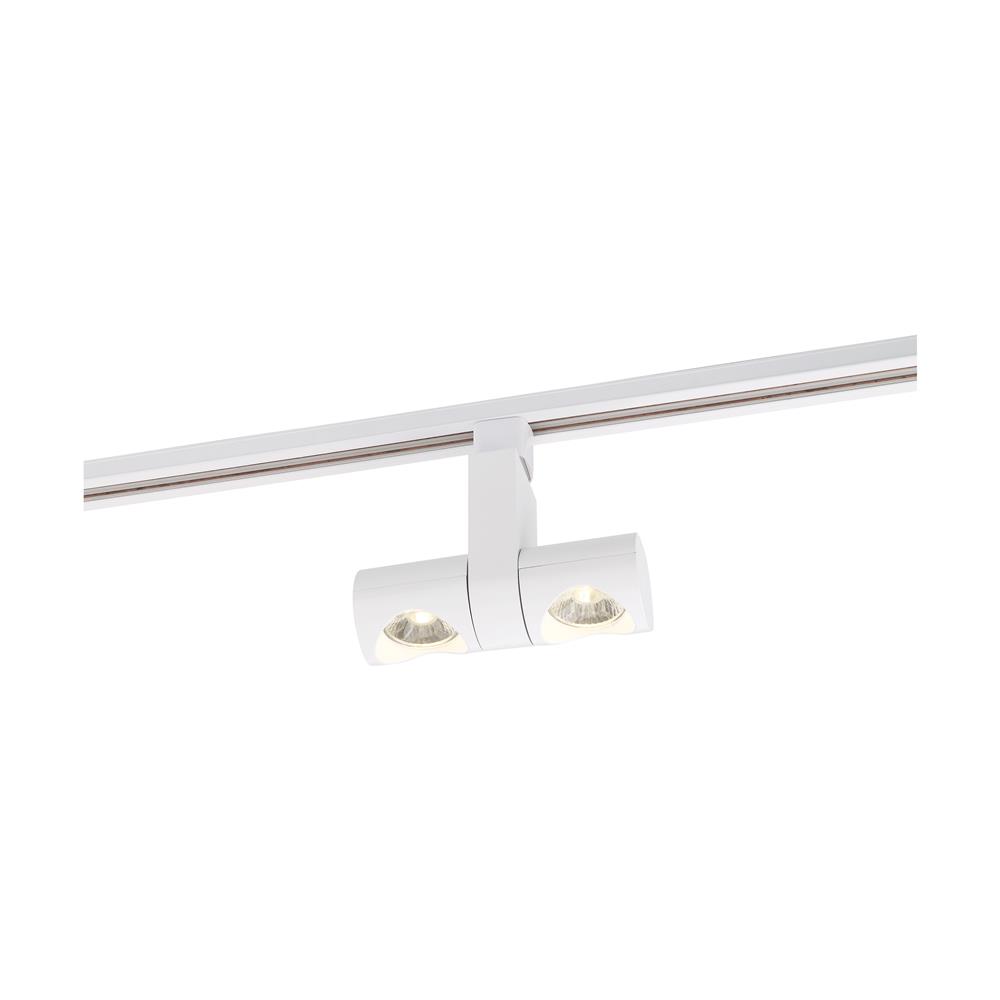 Nuvo Lighting TH483 LED Dual Pipe Track Head in White